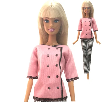 NK Najnovšie Bábika Jednotné Trouseres Ručné Strany ClothesTop Módne Sukňa Pre Barbie Bábika Šaty Najlepšie Dieťa Dievčatá'Gift 03A DZ