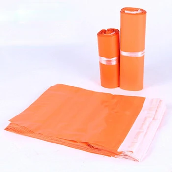 Orange Poly Mailer Samolepiace Poštové Obálky Taška Plastové Oblečenie, Sveter T-shirt ladies Bunda Darčekové krabičky Obaly Mailing Tašky