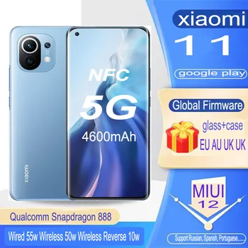 Xiao 11 5G NFC 55W Smartphone redmi Snapdragon 888 4250mAh Octa-core 108MP Android 5G AMOLED Full Screen