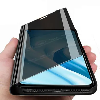Pre Xiao 11 Lite Prípade, Smart Mirror Flip Kryt Telefónu Xaomi Xiomi Mi11 Svetlo Mi 11Lite 4G 5G 11 Mládeže Magnetické Knihy, Stojan Coque