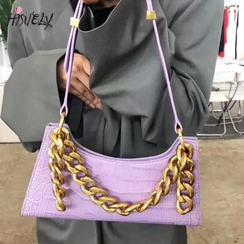 Fialová Reťazca Tote Tašky Pre Ženy Vintage Mini Kožený Retro Taška cez Rameno Kameň Vzor Kabelku luxusné kabelky ženy tašky dizajnér