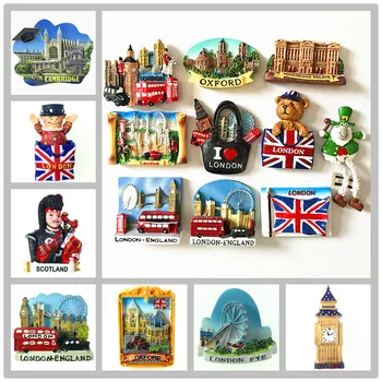 Európa veľká BRITÁNIA Anglicko Chuť 3D Magnety na Chladničku Chladnička Nálepky Turistické Suveníry Dekorácie, Remeselné Výrobky Dary