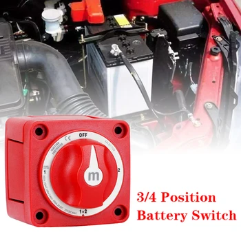 3/4 Pozícii, M-Series Switch Rez jedným Duálnym on/Off Na Námornej Lodi 12-48V 100-300A Batérie Prepínač Izolant Odpojte Rotačné