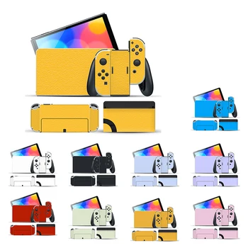 1pc Čisté Farby Pleti Nálepky Chránič Pre Nintendo Prepínač OLED Klasické NOVÉ 100% Vymeniteľné Jednoduchá Inštalácia Vinylové Nálepky