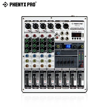 PHENYX PRO PTX-15 4Channels Bluetooth-kompatibilné Miešanie Konzoly, USB Vstup, Stereo equalizador audio 16Echo Efekty pre DJ/Karaoke