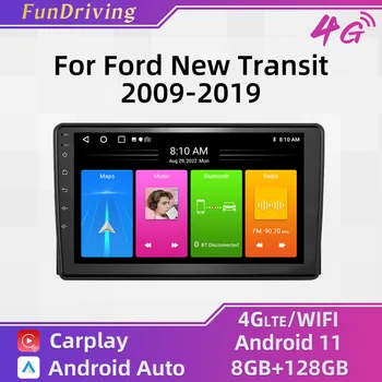 2 Din rádio Android Auta GPS Navigácie pre Nový Ford Tranzit 2009-2019 Vedúci Jednotky Autoradio Multimediálny Prehrávač, Stereo Audio Auto