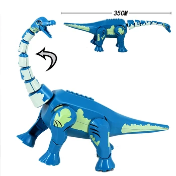Nové Jurský Dinosaura dažďového Pralesa Zvieratá DIY Bloky Dinosaurov Mini Modely Stavebné kamene, Tehly Dieťa Dino Hračky Pre Deti,