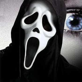 Ghost Tvár Kričať Film, Horor Maska Halloween Vrah Desivé, Pokrývky Hlavy, Maska Cosplay Dospelých, Kostým, Doplnky, Rekvizity Oblek