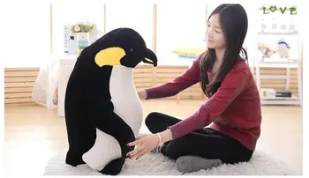 nový príchod veľkých 80 cm cartoon penguin plyšové hračky mäkké hodiť vankúš darček k narodeninám b0900